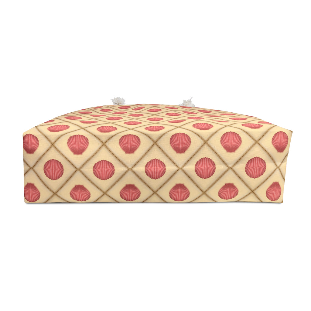 Pink Seashell Quilt Patterned Weekender Bag