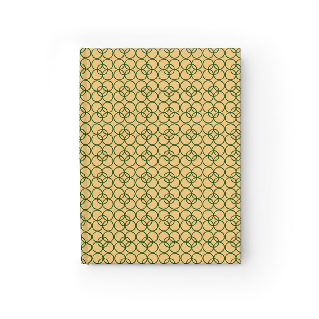 Elegant Green Trellis Ruled Journal — Lined Notebook for Notes & Planning