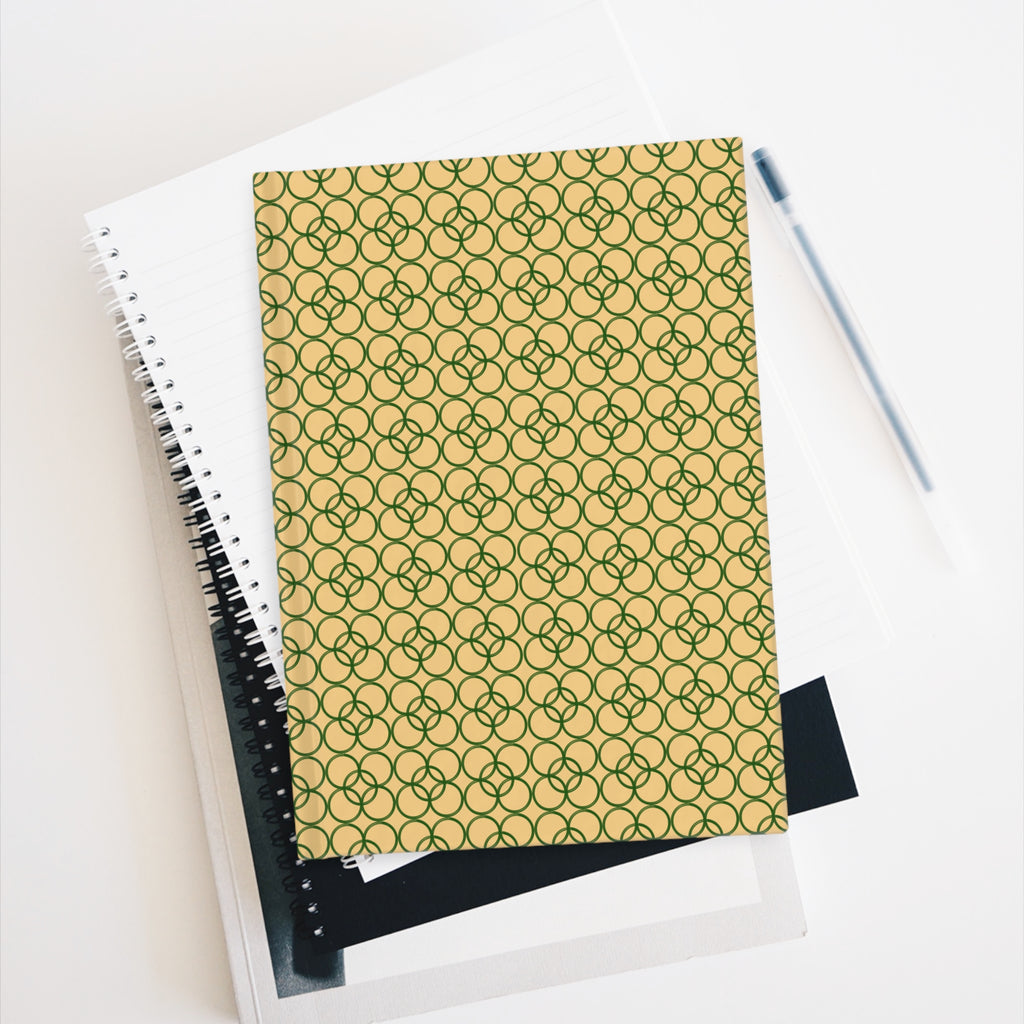 Elegant Green Trellis Ruled Journal — Lined Notebook for Notes & Planning