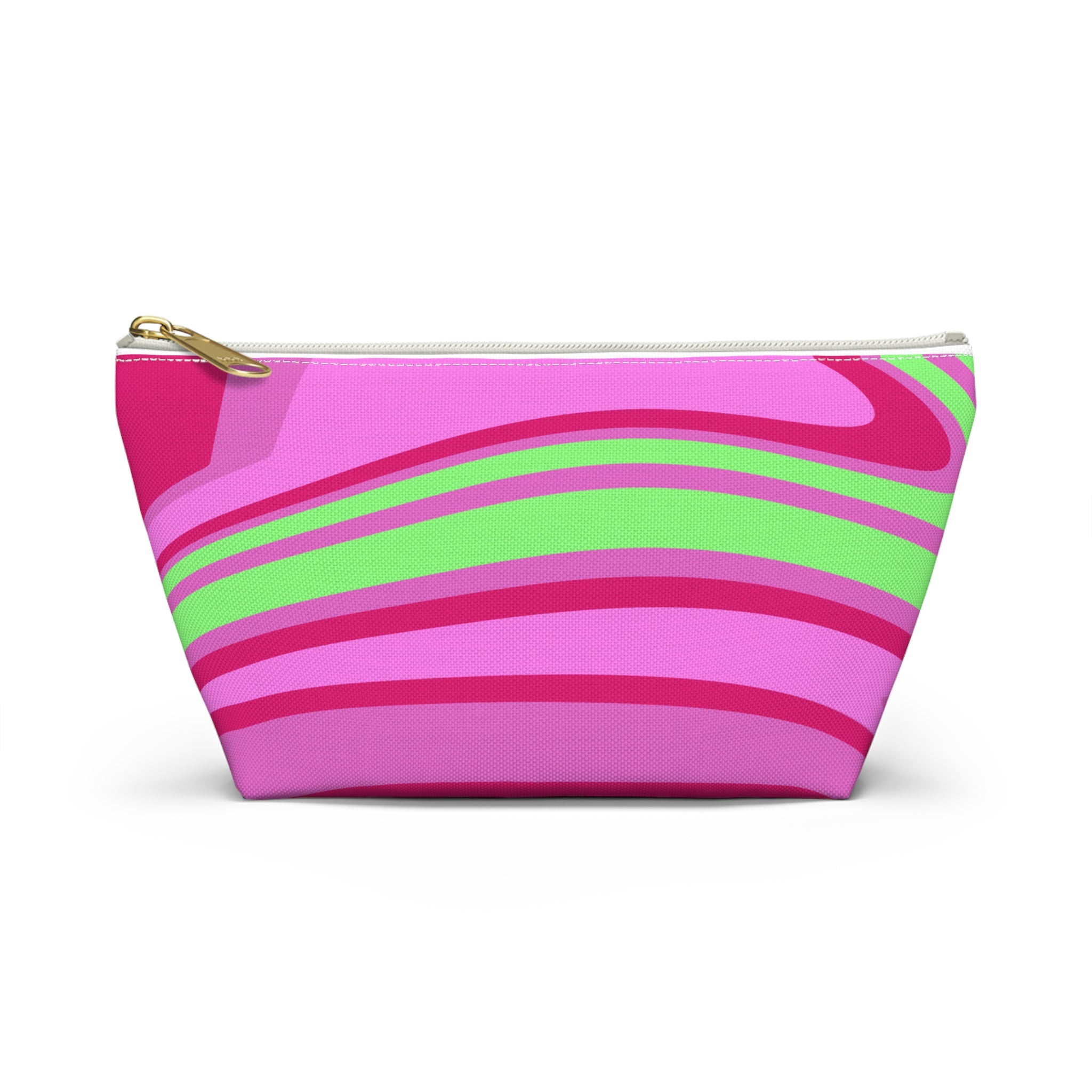 Pink Neon Swirl Accessory Pouch