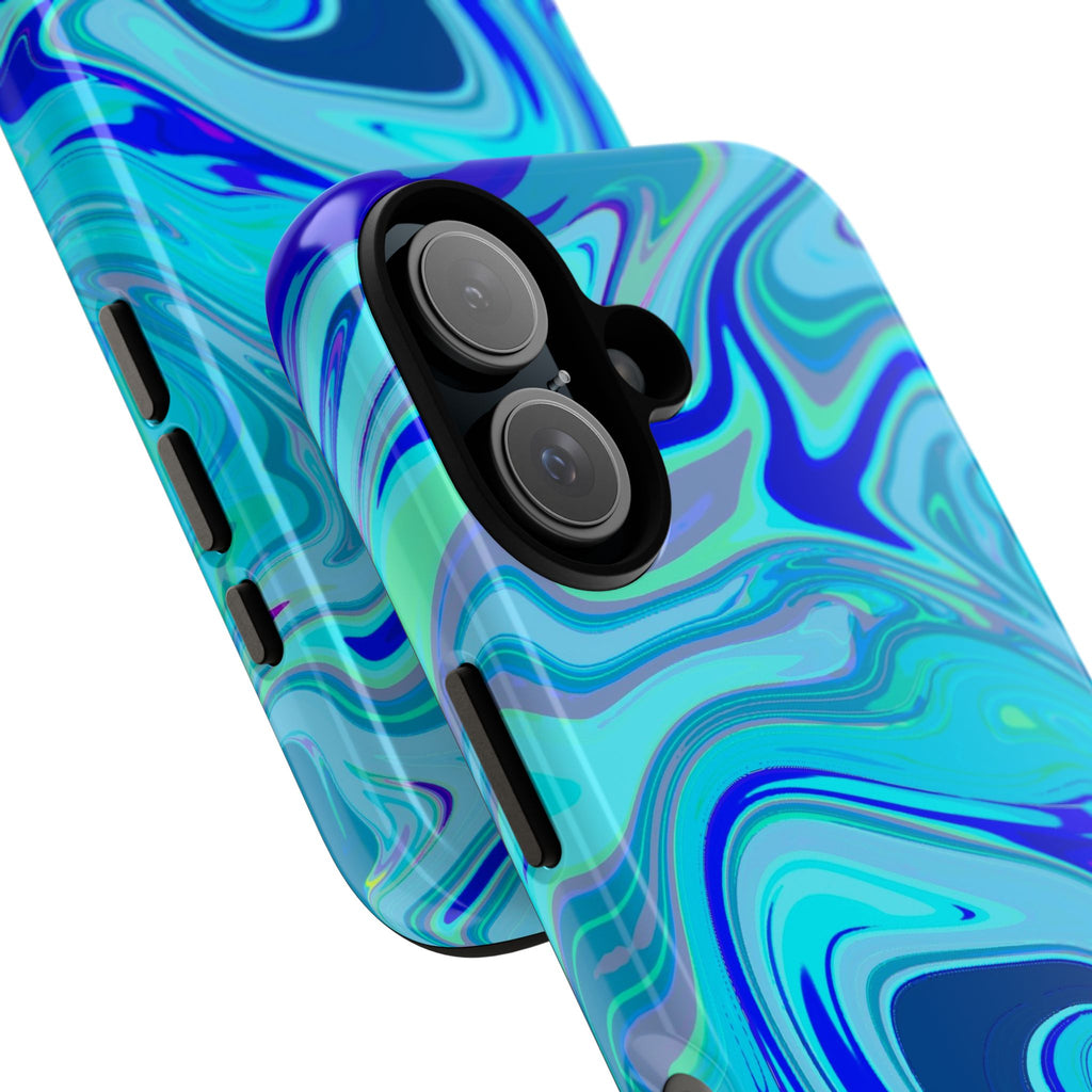 Blue Marble Swirl Phone Case | Tough Phone Case