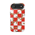 Pizza Pattern Phone Case — Red Picnic Table Pepperoni Design