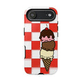 Neapolitan Ice Cream Picnic iPhone Case — 'Tough Cases' Design
