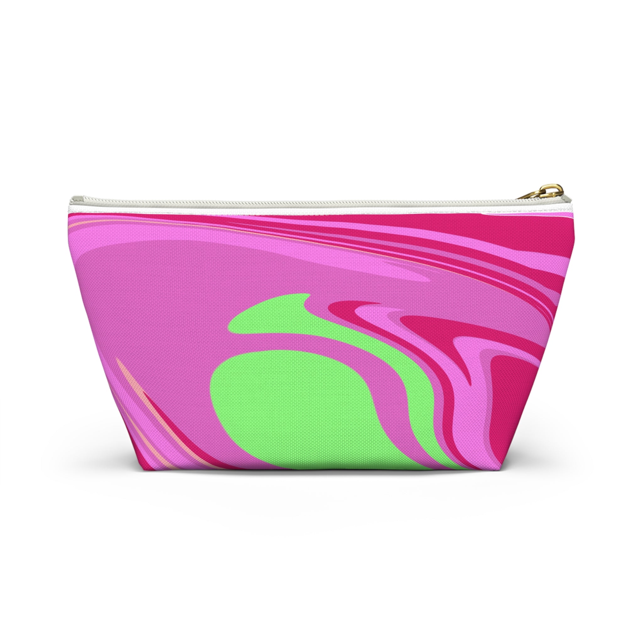 Pink Neon Swirl Accessory Pouch