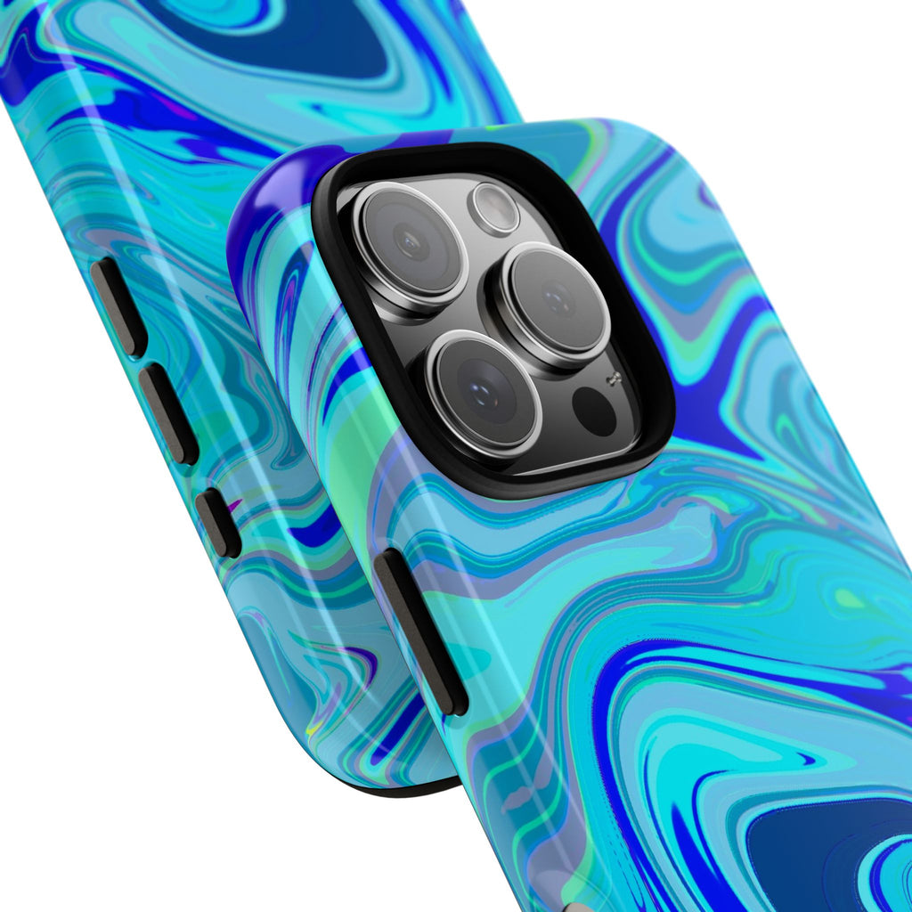Blue Marble Swirl Phone Case | Tough Phone Case