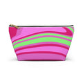 Pink Neon Swirl Accessory Pouch