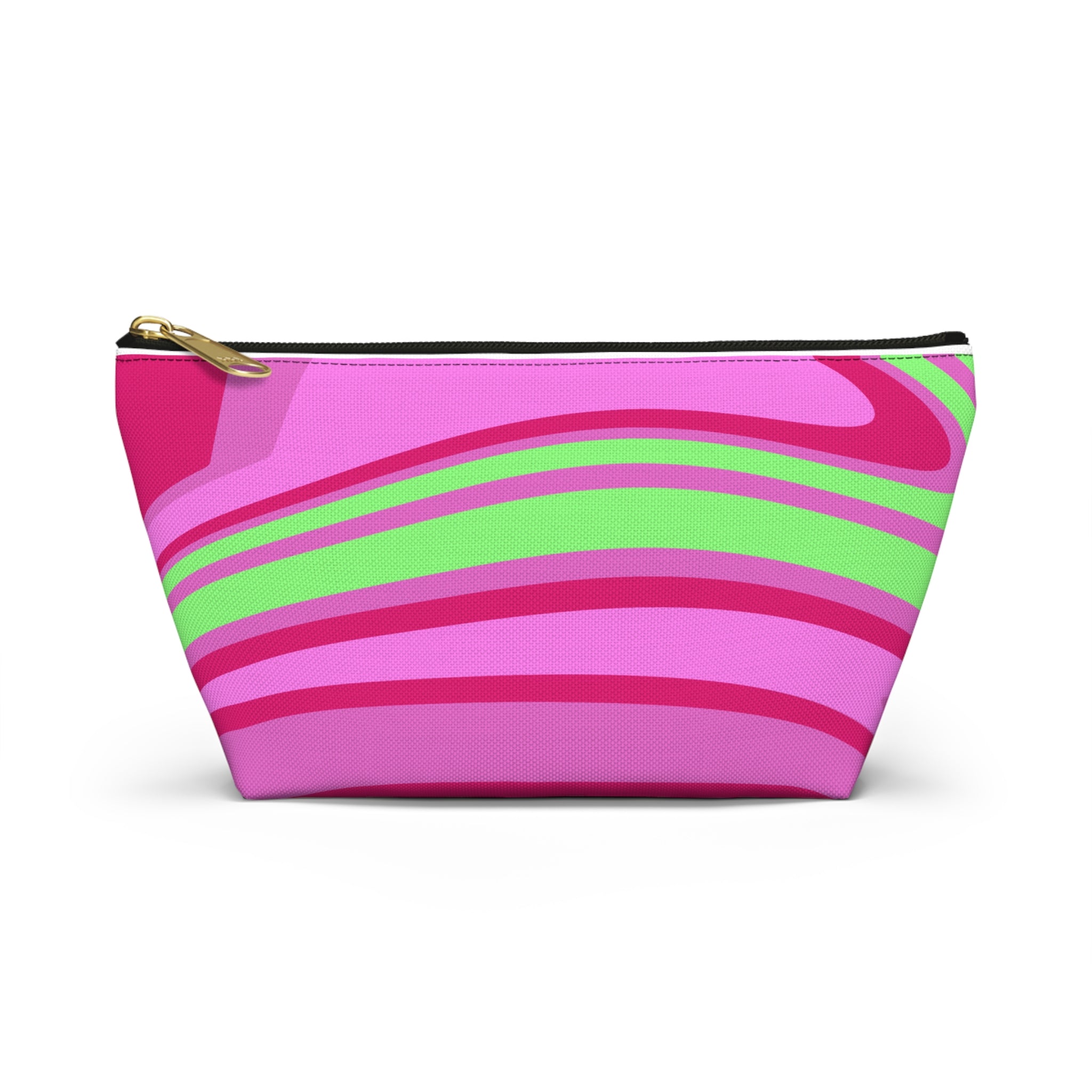 Pink Neon Swirl Accessory Pouch