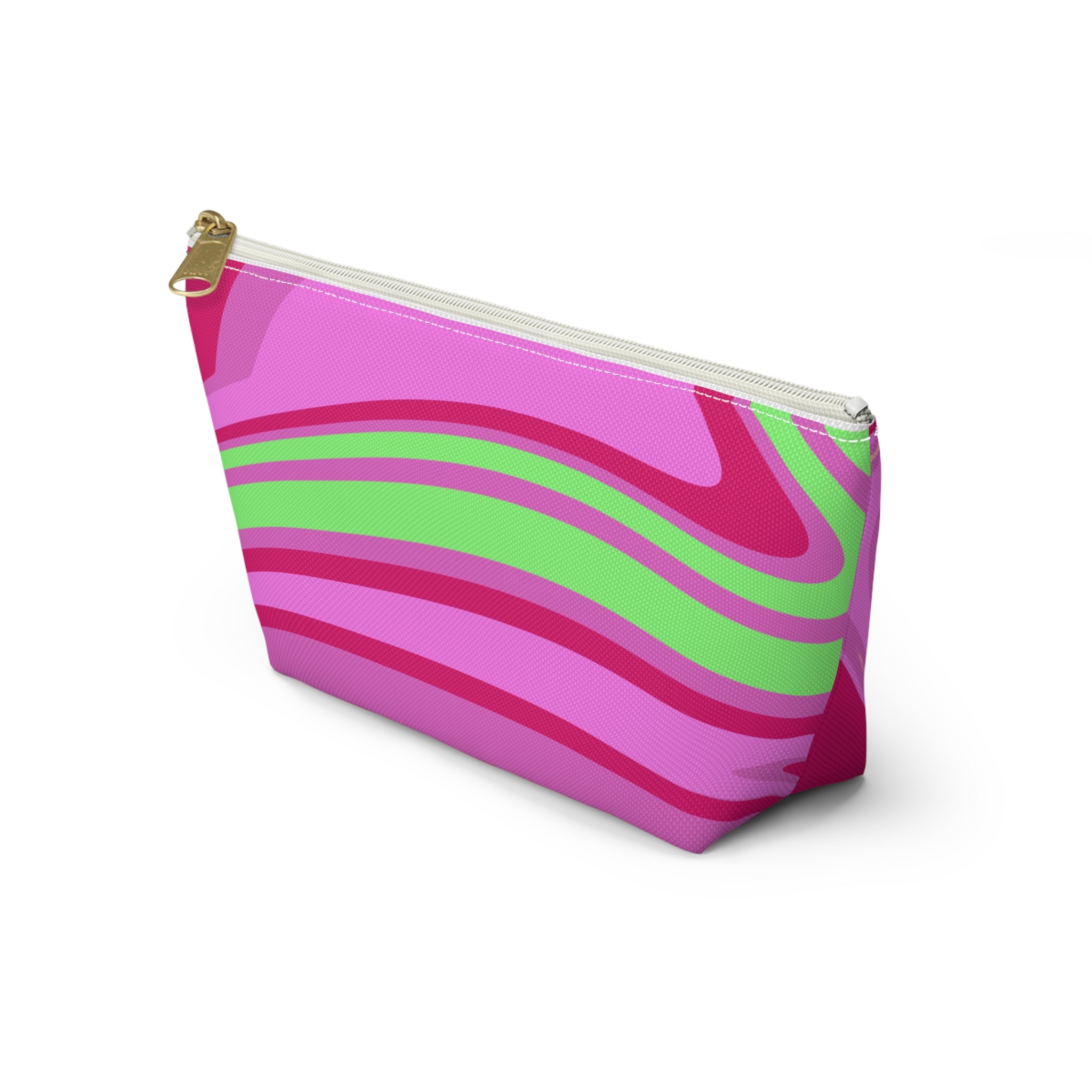 Pink Neon Swirl Accessory Pouch