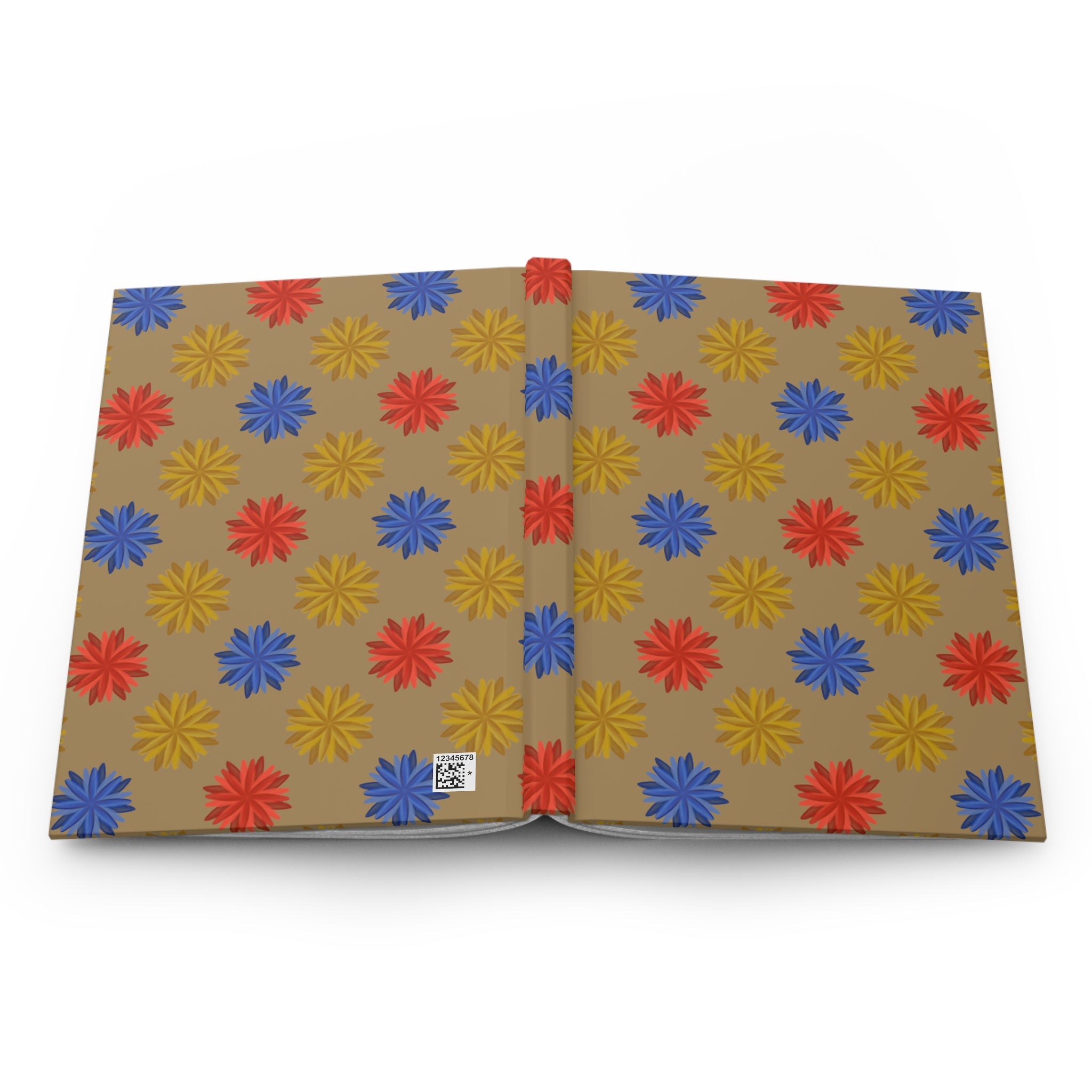 Decorative Hardcover Journal — Retro Floral Pattern Notebook for Note-Taking, Planning & Gifts