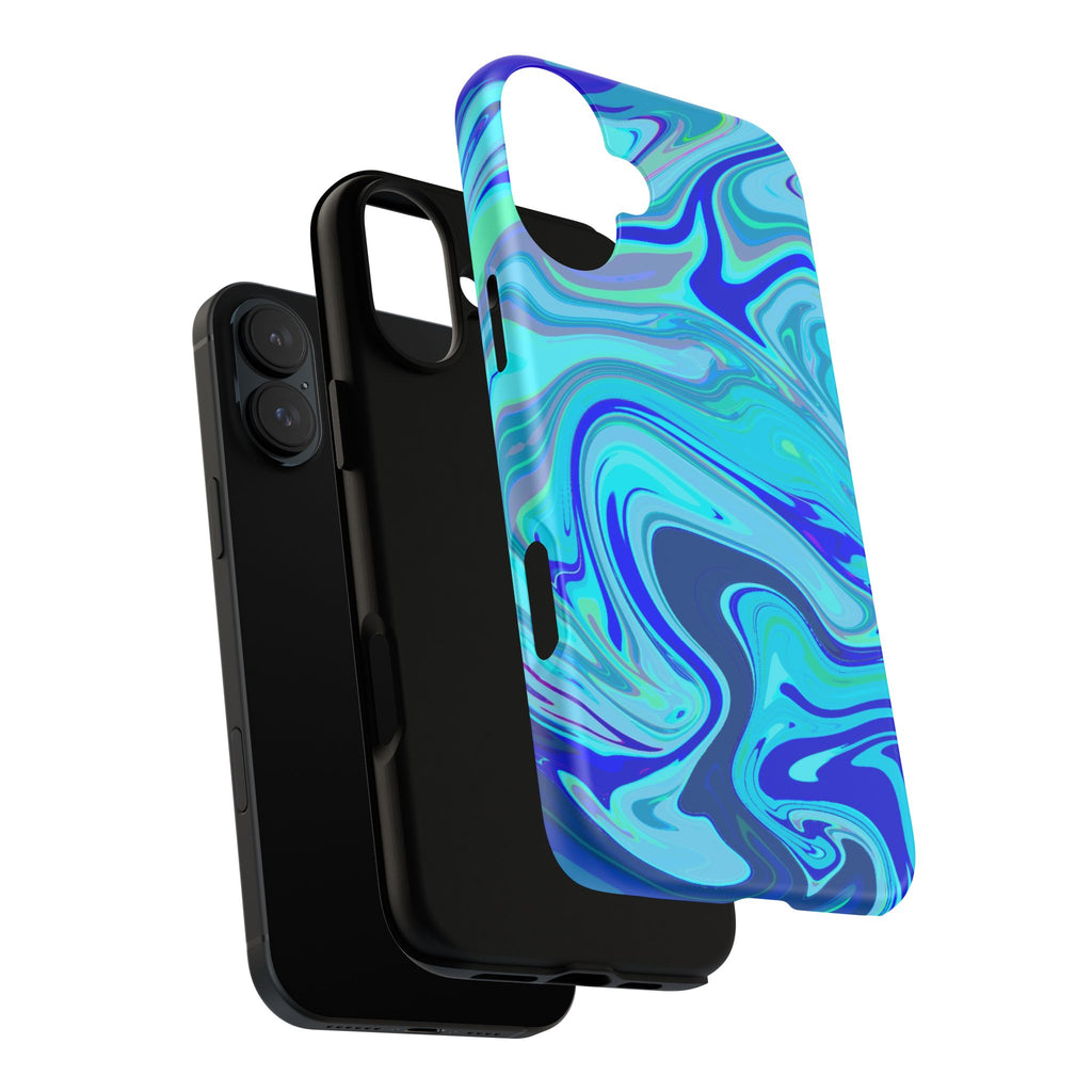 Blue Marble Swirl Phone Case | Tough Phone Case
