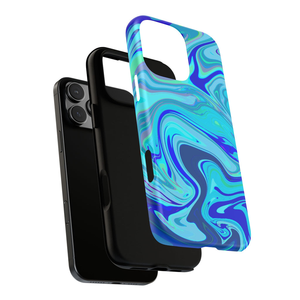 Blue Marble Swirl Phone Case | Tough Phone Case