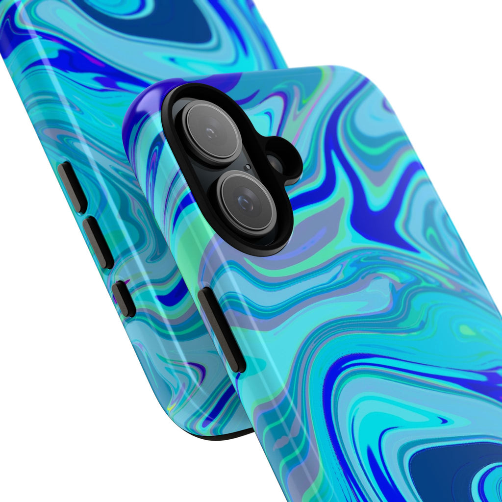 Blue Marble Swirl Phone Case | Tough Phone Case