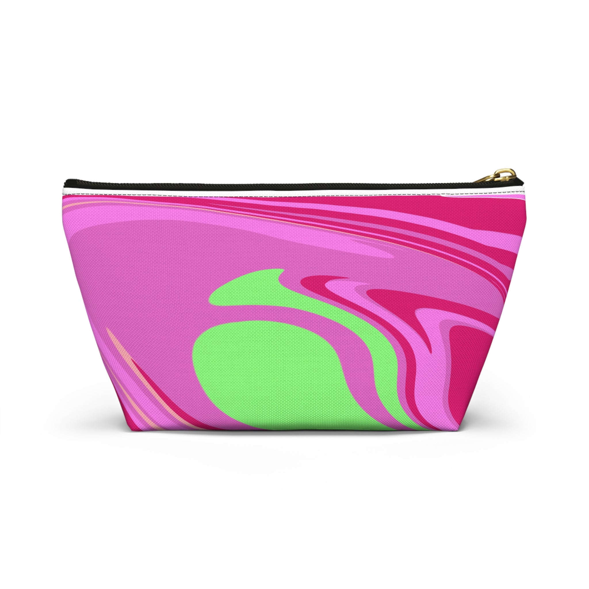 Pink Neon Swirl Accessory Pouch