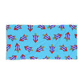 Fourth of July Firework Rocket Pattern Beach Towel