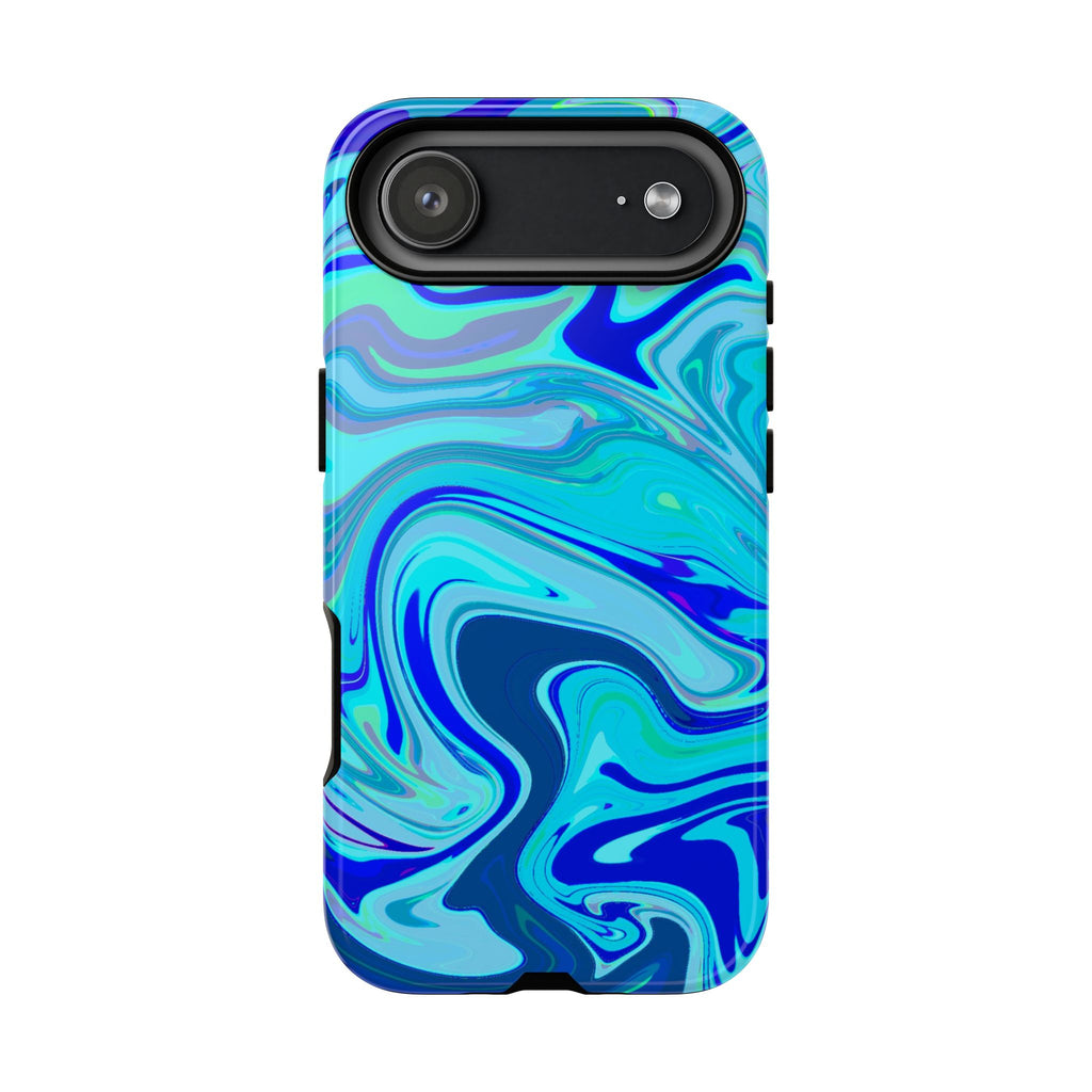 Blue Marble Swirl Phone Case | Tough Phone Case