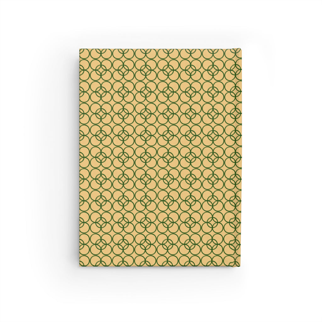 Elegant Green Trellis Ruled Journal — Lined Notebook for Notes & Planning